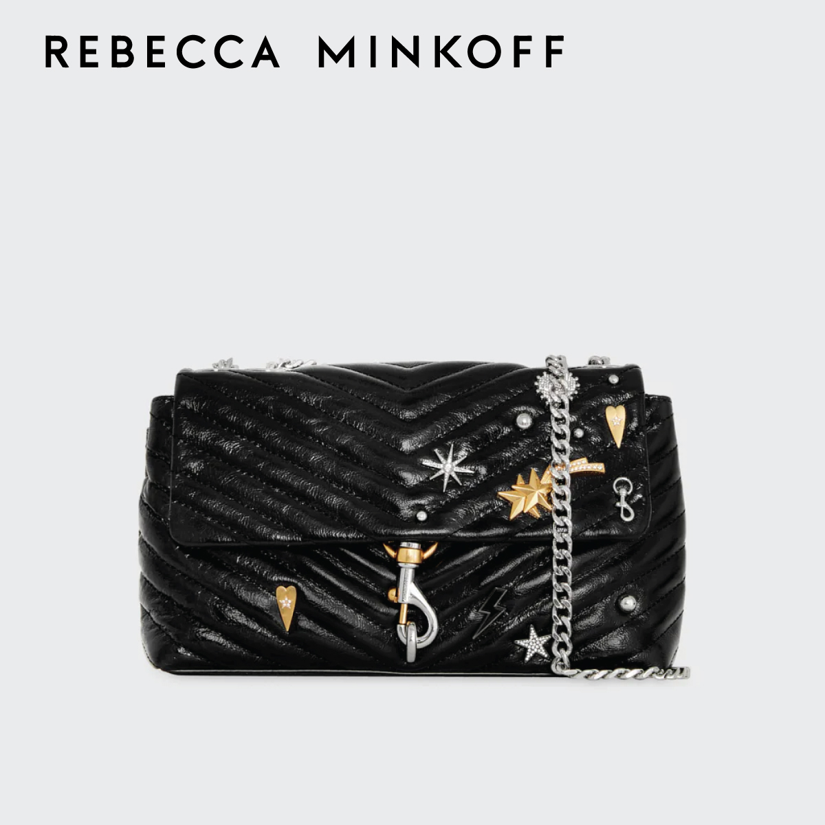 REBECCA MINKOFF EDIE MEDIUM CROSSBODY WITH CELESTIAL STUDS HF23HHCSXMD กระเป๋าสะพายข้างผู้หญิง ราคา 15,540 บาท*ส่งฟรี