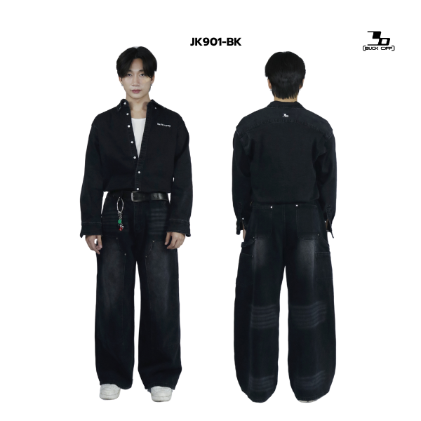BUCKOFF:รุ่นJK901-BK JEANS เสื้อเเจ็คเกตยีนส์ ผ้ายีนส์ ราคา 990 บาท*ส่งฟรี