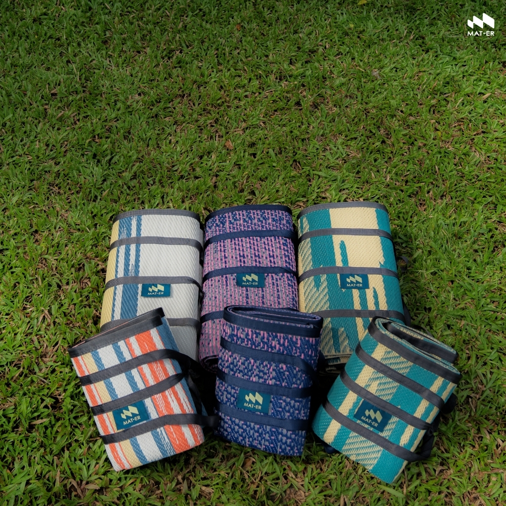 Mat-Er Portable Folding Mat Nature on the Ground Collection (Size m) Is Easy to Fold and Store, Lightweight, Waterproof, and Environmentally Friendly. ราคา 1,390 บาท*ส่งฟรี