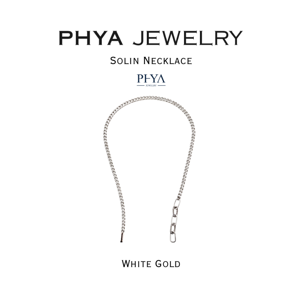 Phya Solin Necklace: Solin Model Necklace (Empty Necklace) Genuine Silver ราคา 5,350 บาท*ส่งฟรี
