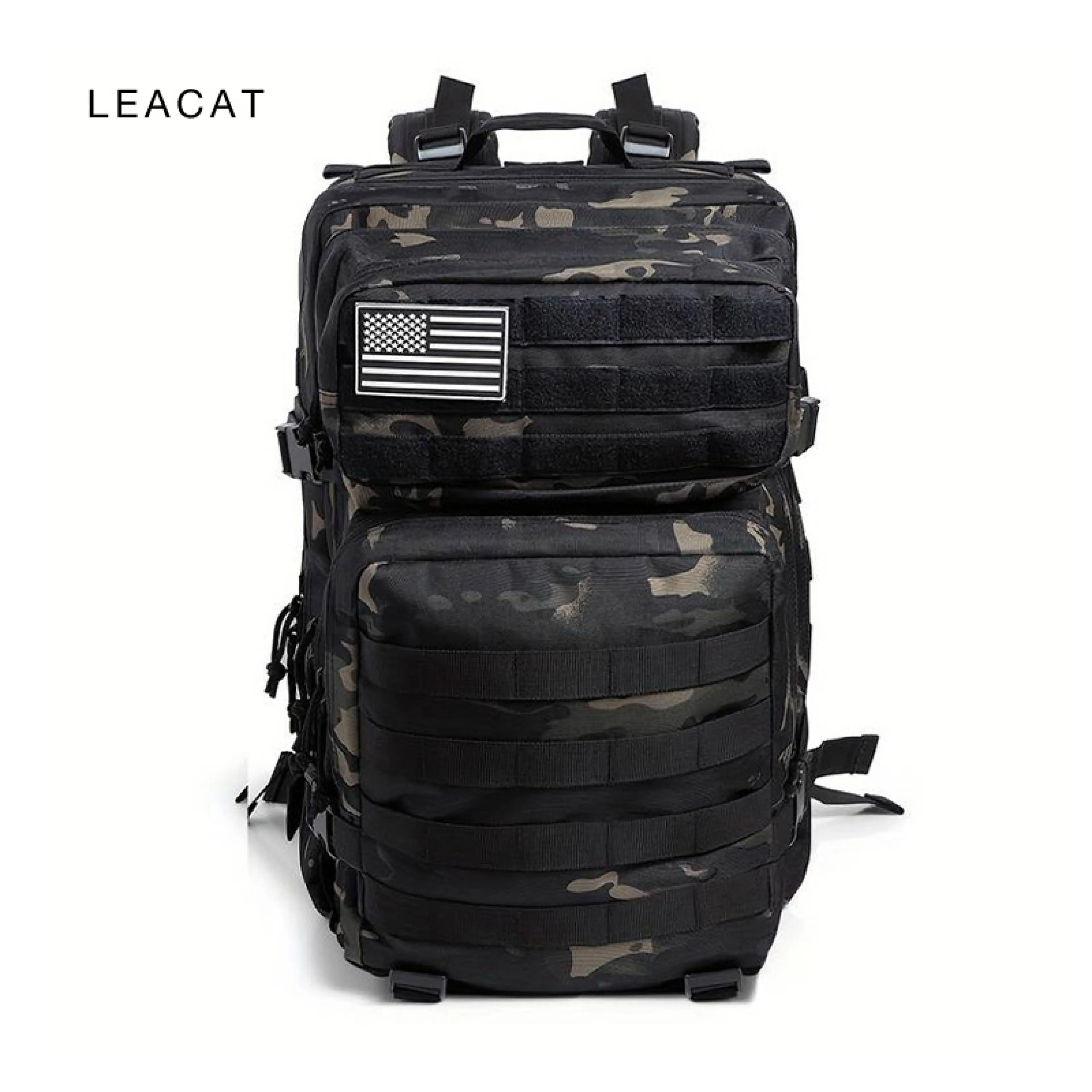 Leacat 50L Men's Military Tactical Backpack Waterproof Hiking Assault Rucksack