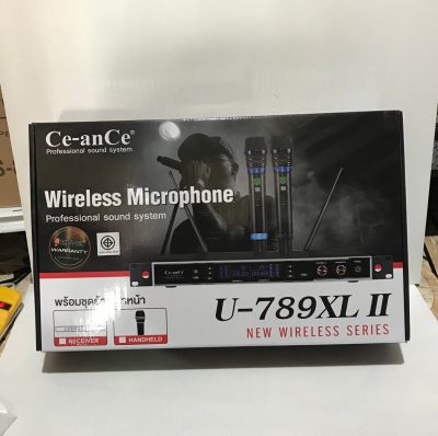 ไมค์โฟนไร้สาย Ce-ance  U-789XL ll Wireless Microphone พร้อมชุดย้ายเสาหน้า