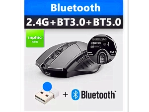 สินค้า Inphic [3in1] Blth 5.0 Mouse เมาส์ไร้สาย ปิดเสียง PM6BS เมาส์บลูทู ธ เมาส์ไร้สาย Wireless + Blth 5.0 แบตเยอะ 500mAh gaming Mouse เกมเมาส์เงียบ