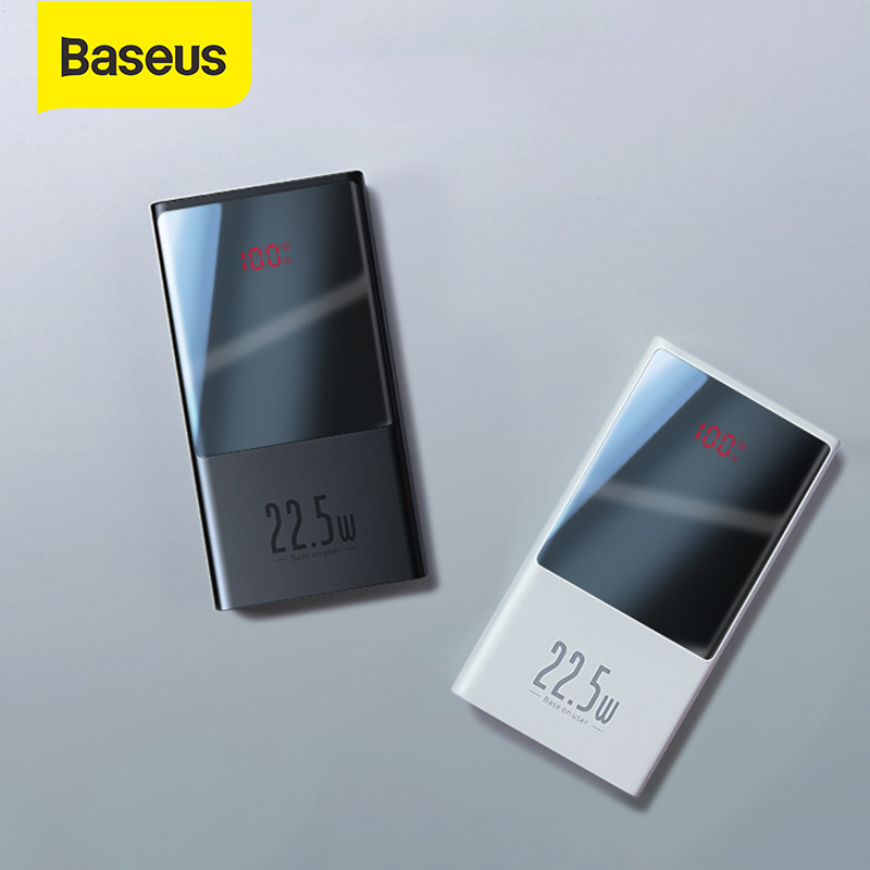 Baseus 22.5W 10000/20000Mah พาวเวอร์แบงค์ ชาร์จเร็ว ขนาดเล็ก พกพาง่าย USB C PD Fast Charging สำหรับXiaomi Samsung Iphone แบตเตอรี่สำรอง [BASEUS 3C Boutique Store]