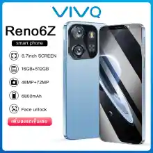 ภาพขนาดย่อของสินค้าโทรศัพท์มือถือ VIVQ Reno6Zเครื่องใหม่6.7-inch smartphone5G Android13 มือถือเต็มจอ สมาร์ทโฟน HD พิกเซลสูงมาก กล้องหน้า ปลดล็อคด้วยใบหน้า การทำงานที่ราบรื่น หน่วยความจำขนาดใหญ่ โทรศัพท์ใส่ได้2ซิม ระบบนำทาง GPS บลูทูธ มือถือ มีเมนูภาษาไทย รองรับแอปธนา