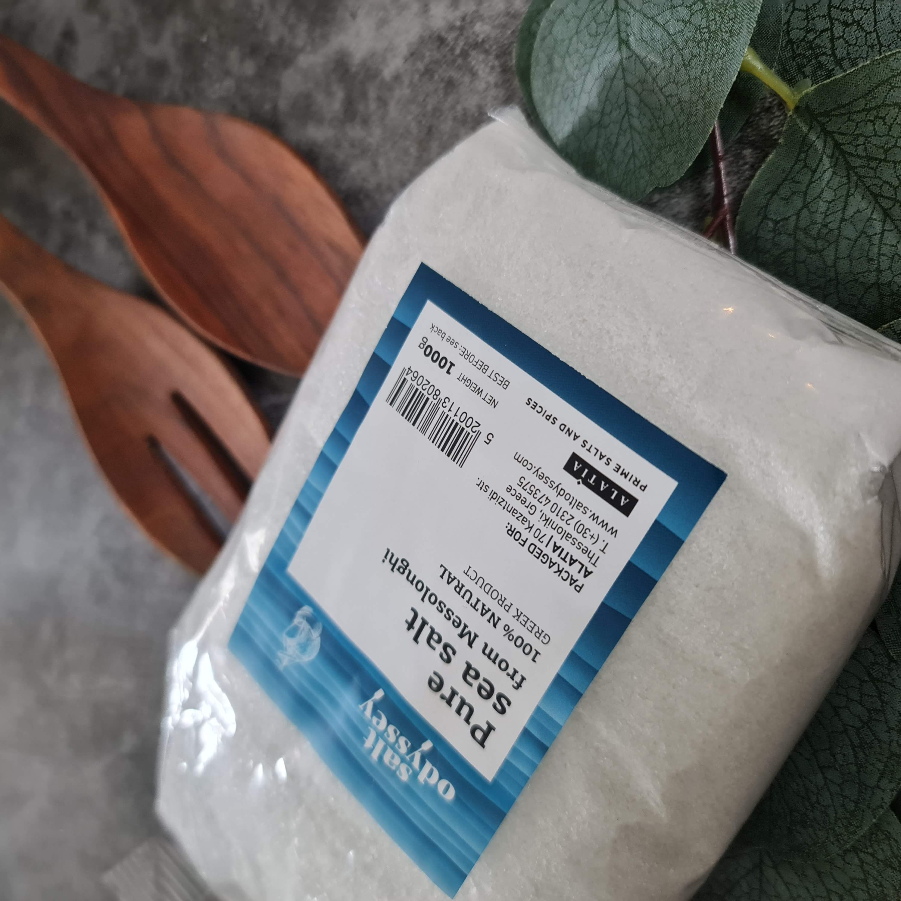 Salt Odyssey Fine Sea Salt 1kg ราคา 130 บาท*ส่งฟรี