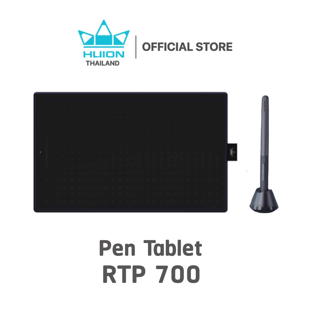 เมาส์ปากกา Huion RTP700 (รุ่นใหม่-รับประกัน 2 ปี-มีศูนย์ไทย) pen mouse สำหรับวาดภาพกราฟฟิก ราคา 4,000 บาท*ส่งฟรี