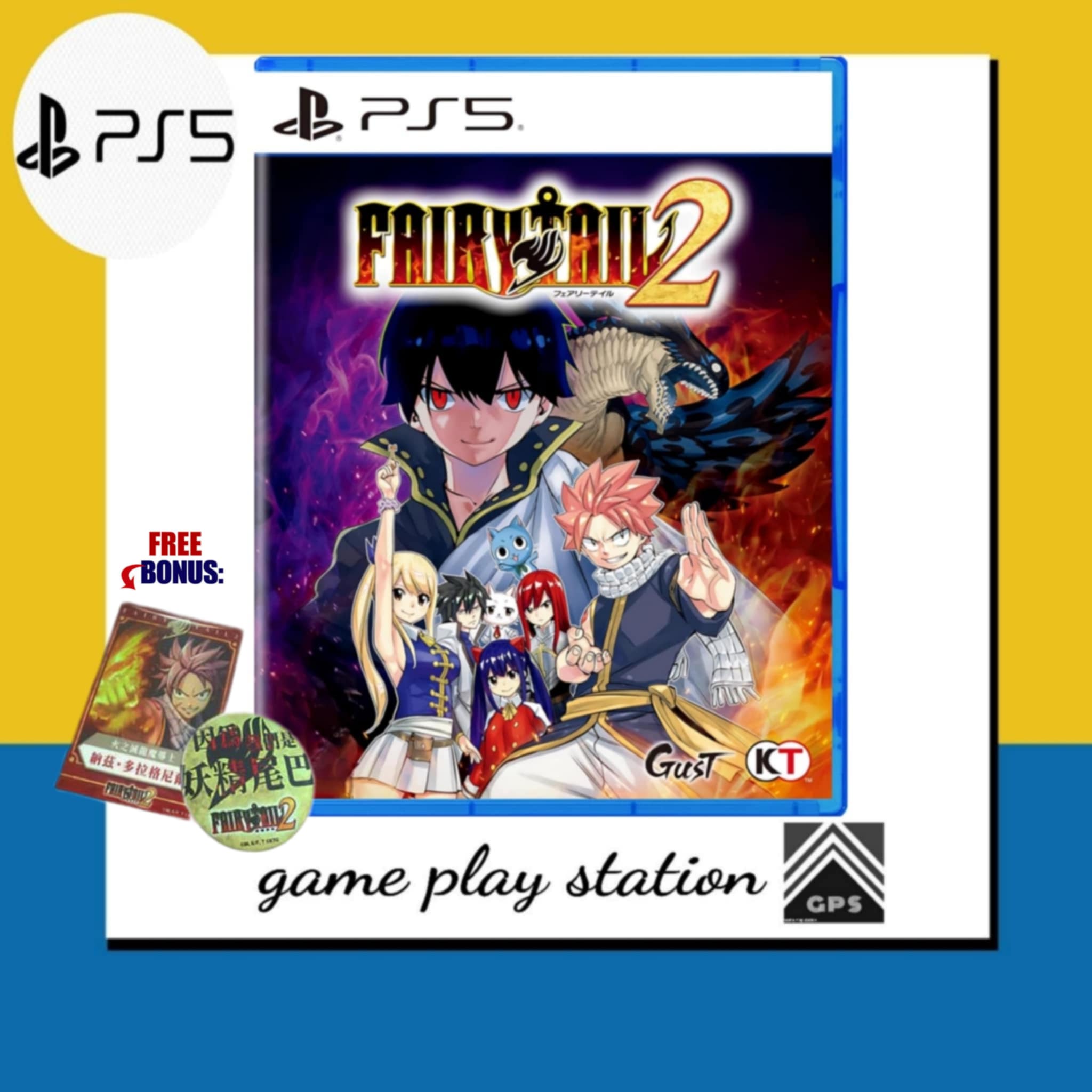 ps5 fairy tail 2 ( english zone 3 ) freebonus ราคา 1,790 บาท*ส่งฟรี