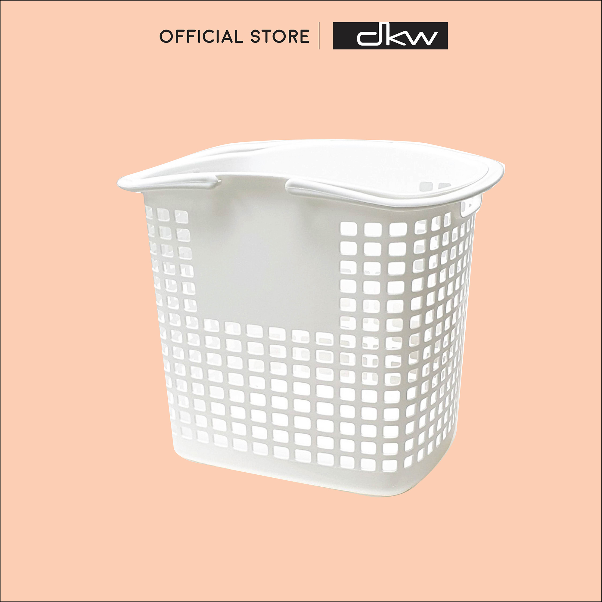 DKW HO-12 ตะกร้าผ้าทรงสูง มีหูหิ้ว (ไซซ์ L)(มีหลายสี) Laundry Basket ราคา 199 บาท*ส่งฟรี