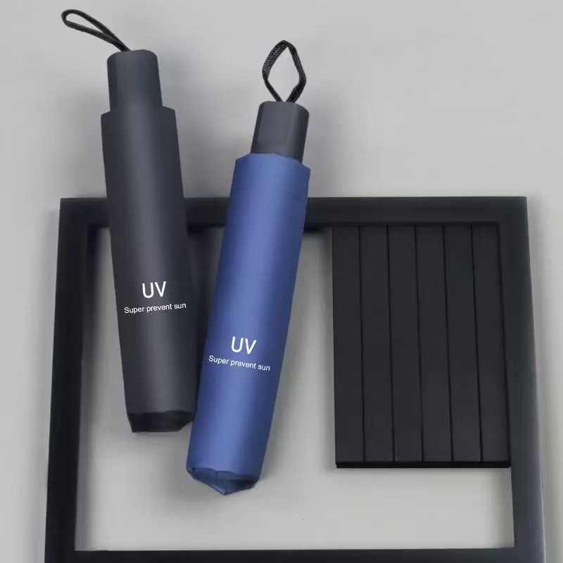 Sunshade, Folding Umbrella, Simple Pattern Uv Protection, Stylish, Easy to Carry. ราคา  48 บาท*ส่งฟรี