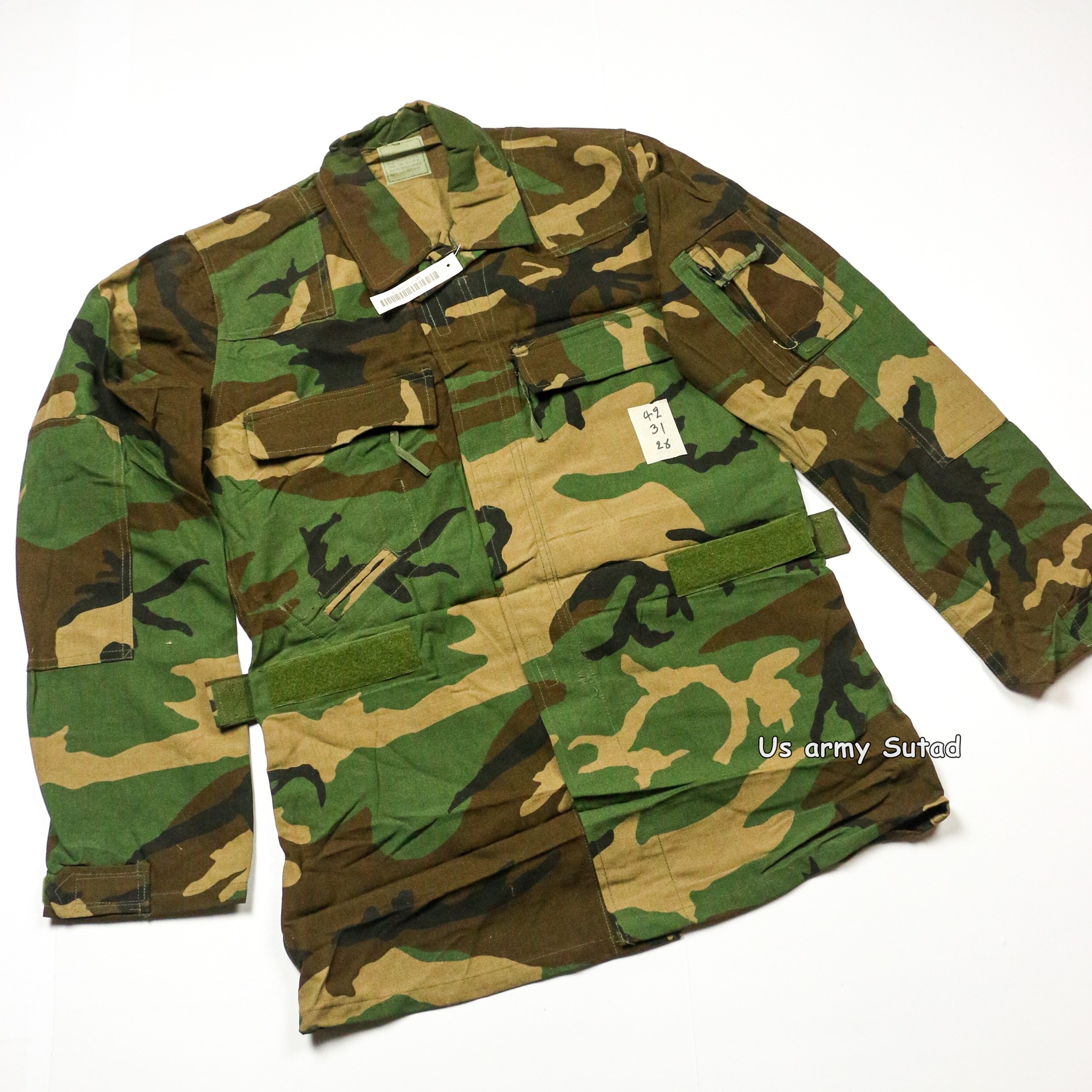 แจ็คเก็ตทหาร เสื้อนอแม็ก VINTAGE USGI WOODLAND BDU US MIL CLASS 1