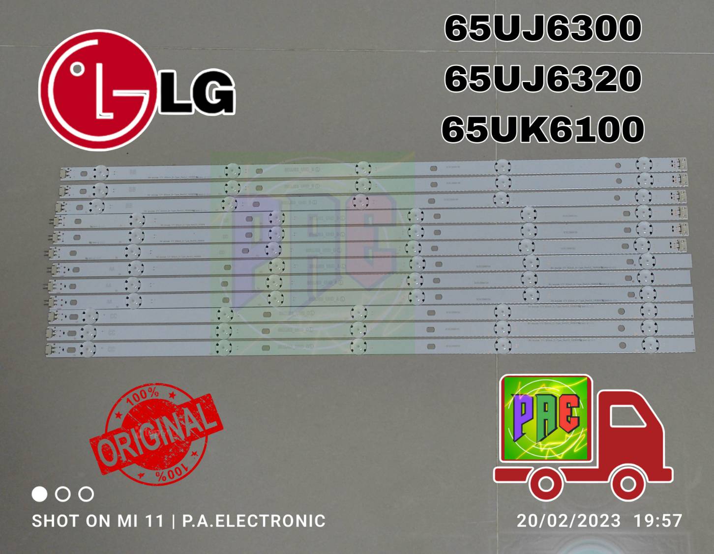 0000174 # Lg Tv Blacklight Tube # Led Backlight Strip for Lg 65Uj6300 65Uj5500 65Uj630V 65Uj634V 65Uk6100 Innotek 17Y 65Inch_A Ssc 65Uj63_Uhd_A B C D ราคา 913 บาท*ส่งฟรี