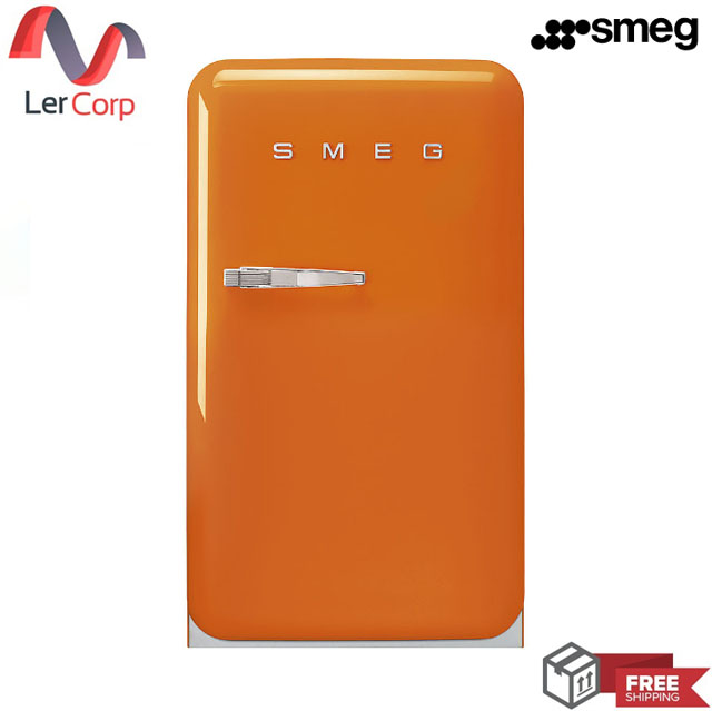 [0% 10 เดือน] (Smeg) ตู้เย็น Smeg 50's retro รุ่น FAB10ROR5 สีส้ม ราคา 76,890 บาท*ส่งฟรี