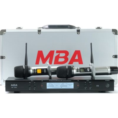 MBA AUDIO THAILAND ไมค์ลอยคู่ UHF Microphone ไมโครโฟนไร้สาย MBA รุ่น X6 (UHF แท้ 100%)