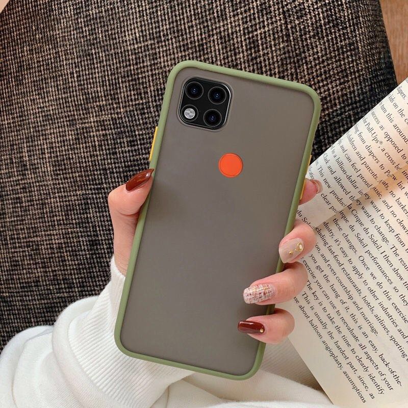 [ส่งจากไทย] เคสกันกระแทก ปุ่มสีผิดด้าน Xiaomi Redmi 9C เคสโทรศัพท์ ออฟโป้ ขอบนิ่มหลังแข็ง เคส Redmi9C