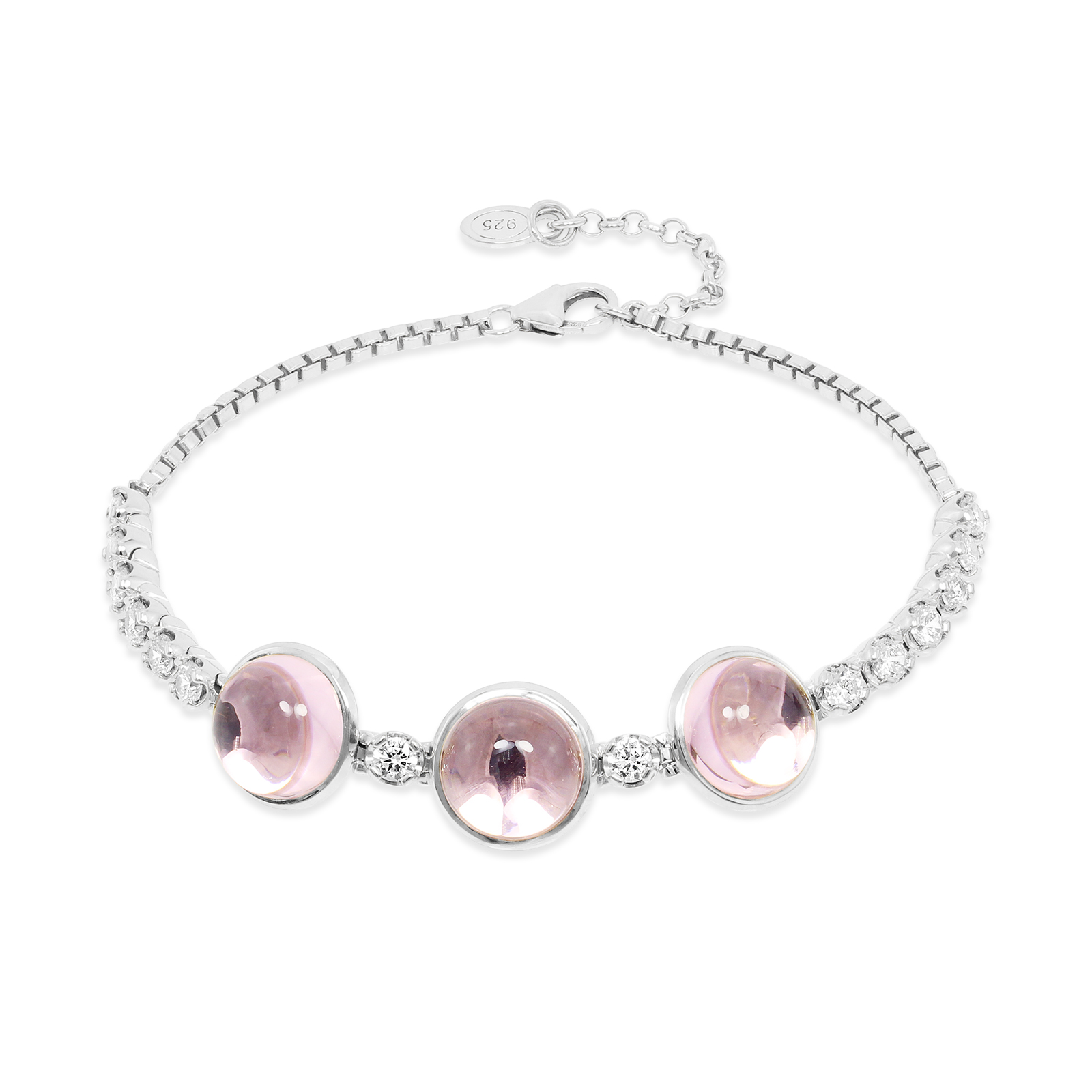 Lory Jewellery Eternity Bracelet B19001 Siamite #139101 Silver 925 สร้อยข้อมือ กำไลข้อมือ เงินแท้ 925 ราคา 5,200 บาท*ส่งฟรี