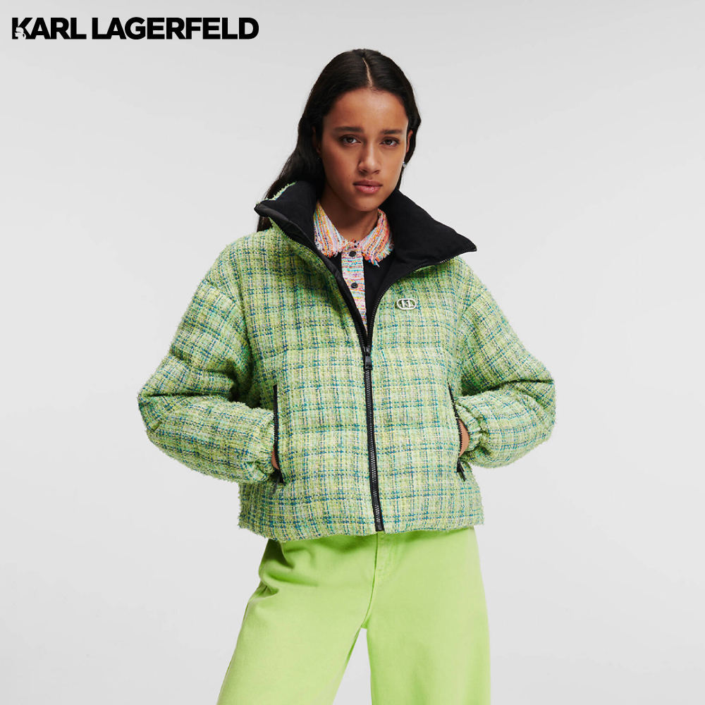 Karl Lagerfeld - BOUCLÉ PUFFER JACKET 235W1505 เสื้อแจ็คเก็ต ราคา 12,950 บาท*ส่งฟรี