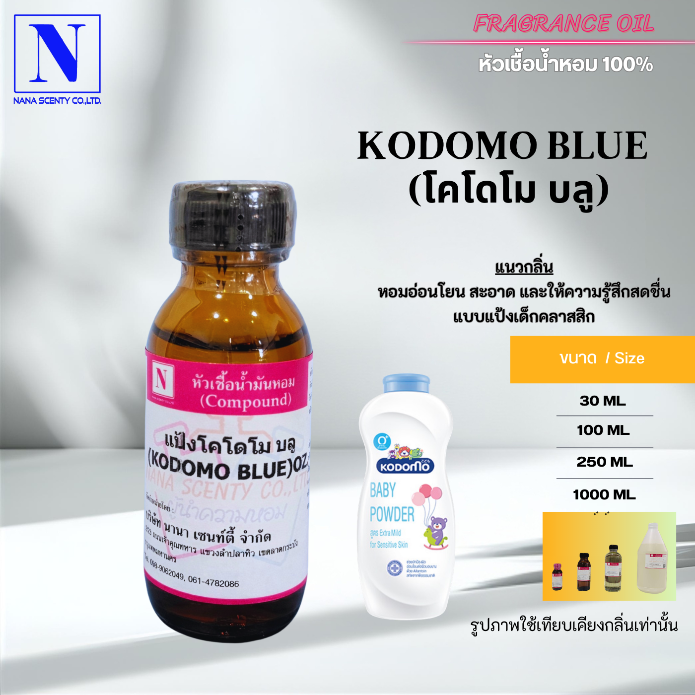 100% Authentic Perfume Leavening Agent, Kodomo Blue Scent (Kodomo Blue) ราคา 95 บาท*ส่งฟรี
