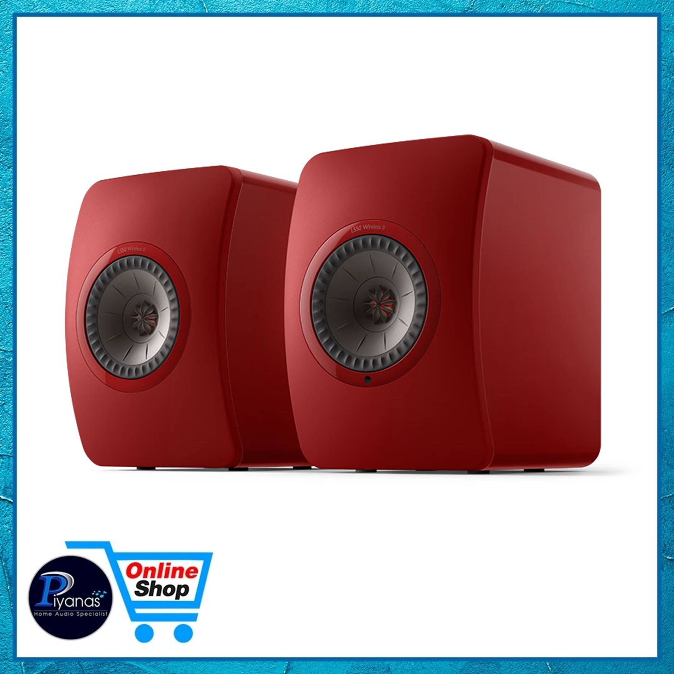 KEF : LS-50 WIRELESS II (CRIMSON RED SPECIAL EDITION) /Piyanas electric/ปิยะนัส อิเล็คทริคส์ ราคา 99,000 บาท*ส่งฟรี