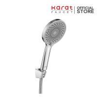 Karat Faucet ฝักบัวสายอ่อนปรับน้ำ 3 ระดับ ขนาด 12 ซม. พร้อมสายสแตนเลส 304 KS-17-233-50
