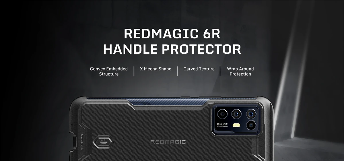 รูปภาพเพิ่มเติมเกี่ยวกับ Redmagic Red magic 6R Handle Protective Case (สามารถใส่Game consoleได้)