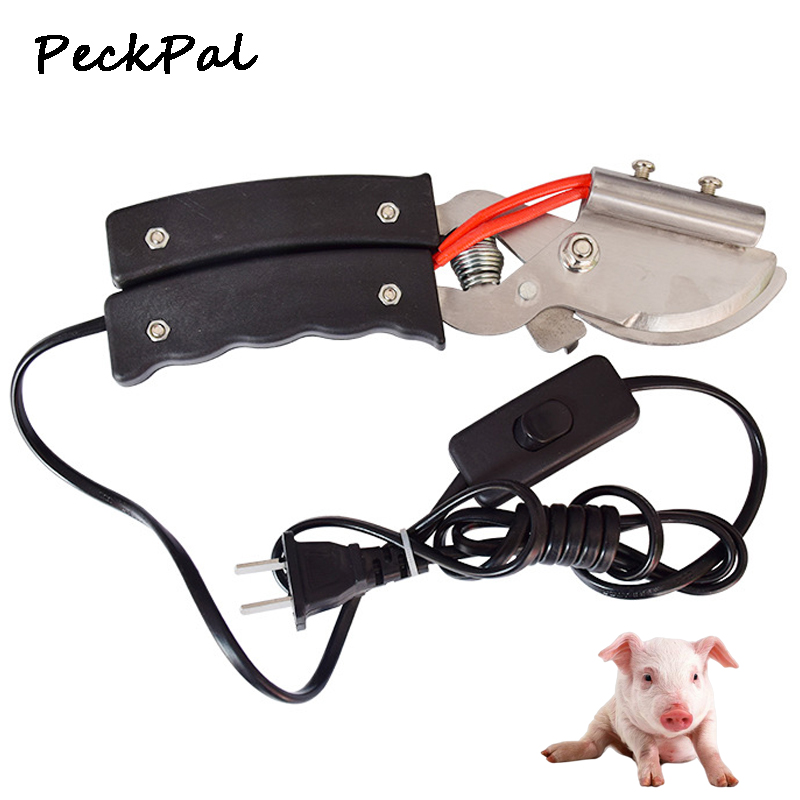 PeckPal คีมตัดหางหมูไฟฟ้า กรรไกรตัดหางความร้อน 220V อุปกรณ์เลี้ยงหมู ตัดหางหมู ลดเลือดออก ใช้งานง่าย พร้อมตัวควบคุม ปลอดภัยไว้ใจได้ ราคา 209 บาท*ส่งฟรี