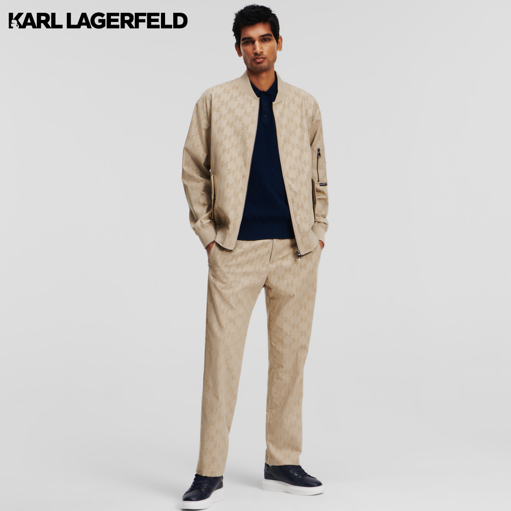 KARL LAGERFELD - RTW-1 HUN'S PICK PERFORATED BOMBER HUMMUS ราคา 12,540 บาท*ส่งฟรี