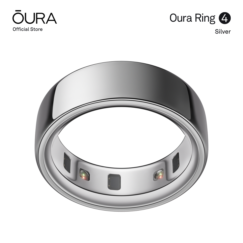 Oura Ring 4 Smart Ring - Health Tracking Ring, Silver / Sliver ราคา 8,750 บาท*ส่งฟรี