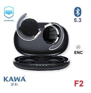 สินค้า หูฟังบลูทูธ Kawa F2 ระบบตัดเสียงรบกวนขณะคุย (ENC) กันน้ำ IPX5 บลูทูธ 5.2 tws