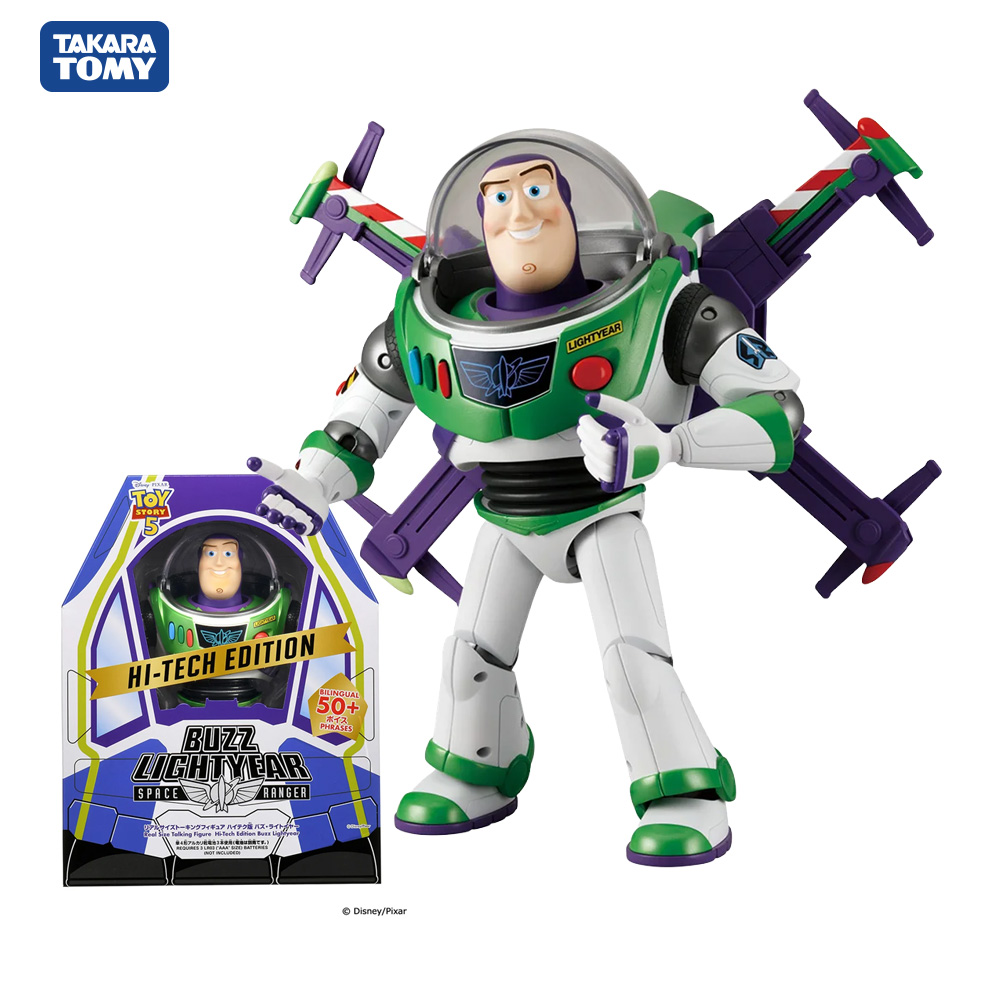 Buzz Lightyear (Buzz Lightyear) Real Size Talking Figure, Hi-Tech Edition, Cross-Shaped Wings, Can Speak 50+ Sentences, Genuine Takara Tomy. ราคา 3,890 บาท*ส่งฟรี