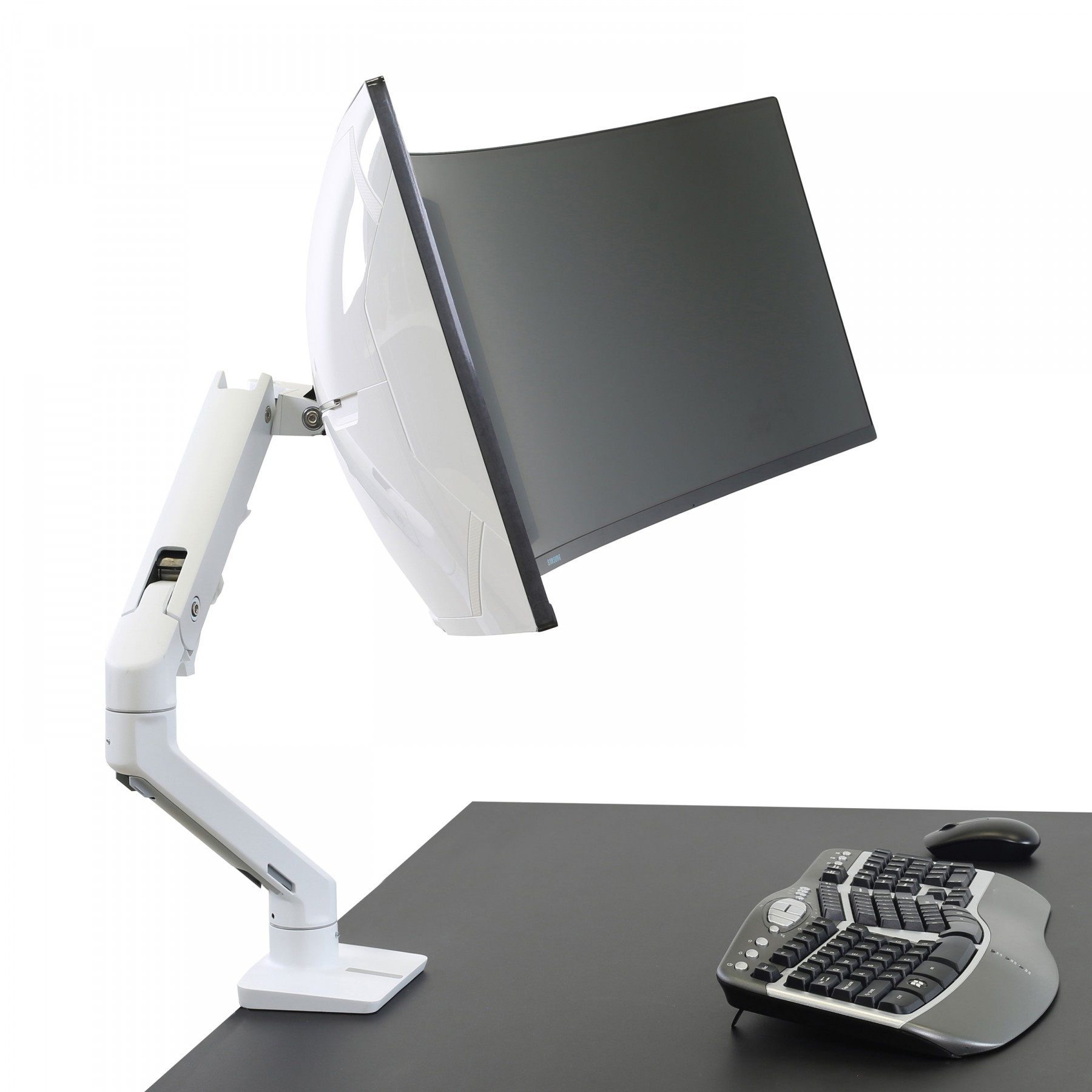 ชุดขาตั้งจอสำหรับ Samsung Odyssey G9 Ergotron HX Desk Monitor & HX
