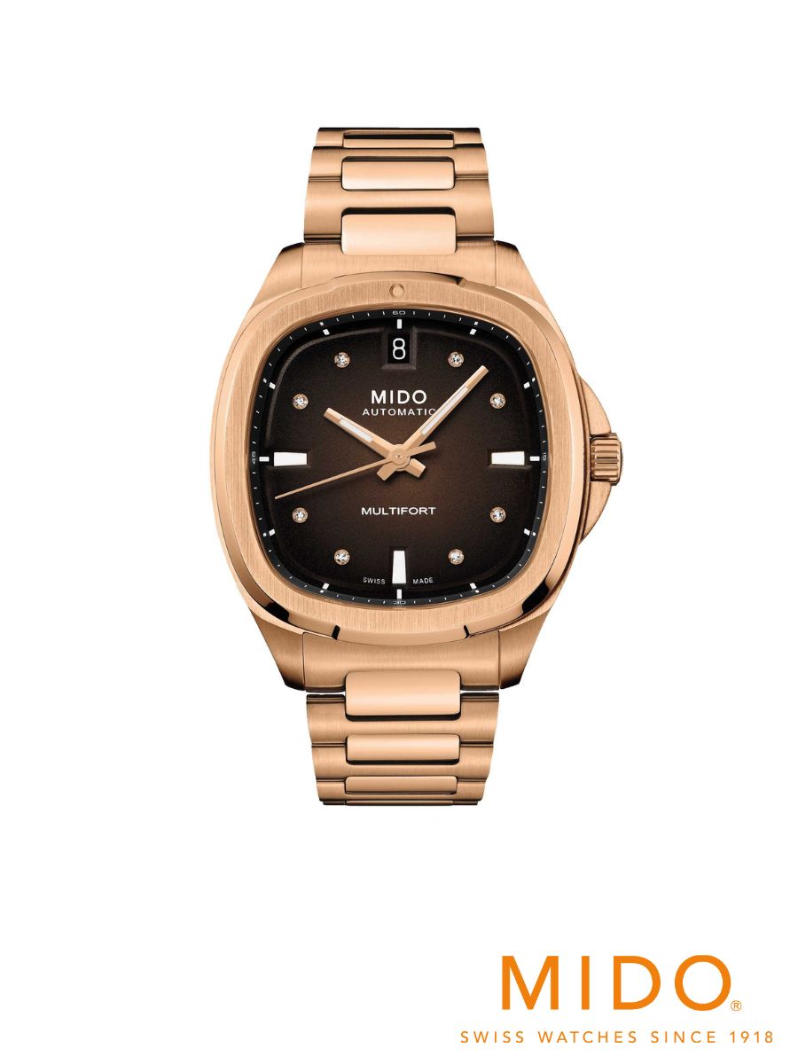 MIDO Multifort TV 35 M049.307.33.296.00 Rose gold WOMEN WATCH ราคา 50,400 บาท*ส่งฟรี