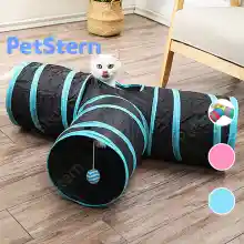 ภาพขนาดย่อของภาพหน้าปกสินค้าPetStern Cat T Tube Cat Toy 3 Ways Collapsible T for Cat จากร้าน PetStern บน Lazada