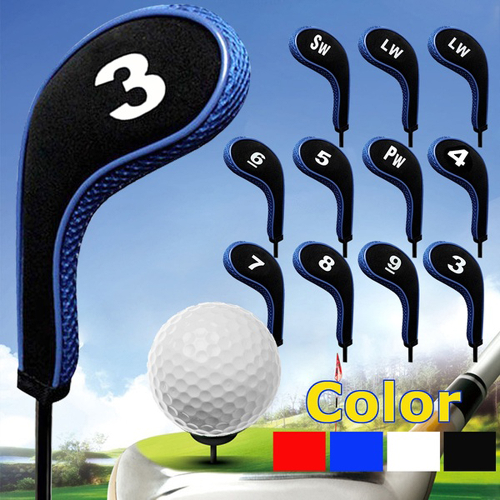 SRHFGNGN กอล์ฟอุปกรณ์เสริมซิป Thicken ยางจำนวน Protector ออกแบบกรณี Neoprene Golf หมวกคลุมผมสโมสร