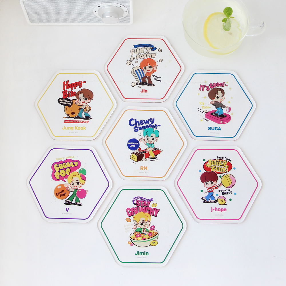 BTS x TinyTAN TinyMart Goods - Acrylic Coaster ราคา 790 บาท*ส่งฟรี