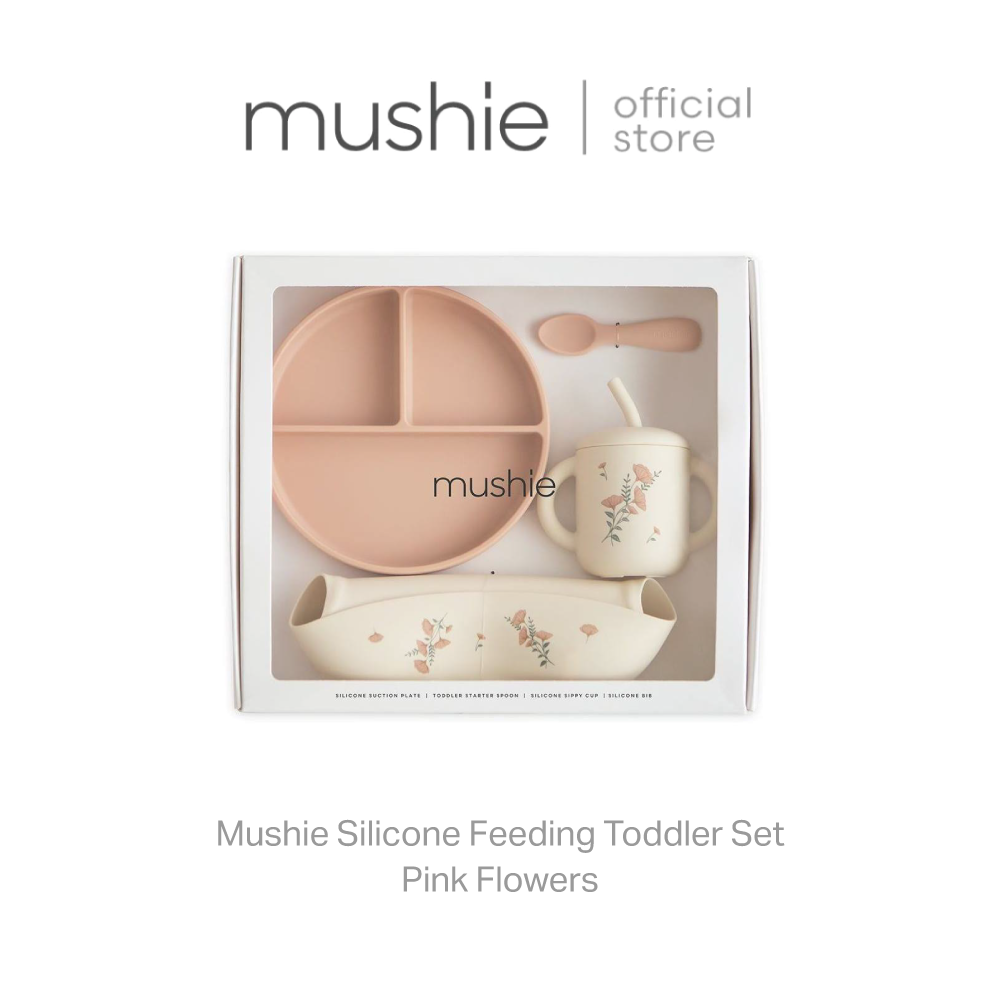 Mushie Silicone Feeding Toddler Set ชุดอาหารซิลิโคนเด็กเล็ก