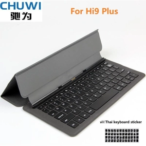 สินค้า CHUWI original Magnetic docking keyboard 10.8 inch for tablet pc Hi9 Plus Foldable design with PU Leather case