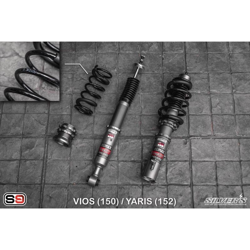 โช๊คอัพ สตรัท ปรับเกลียว Silver รุ่น Neomax Prime ใส่รถ vios 150 yaris 152 ราคา 19,900 บาท*ส่งฟรี