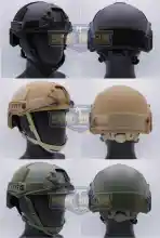 ภาพขนาดย่อของสินค้าหมวก Fast ปรับท้ายทอย (หมวกฟาส) (Fast Helmet MH type) รุ่น Upgrade Version No holes  น้ำหนัก : 800 กรัม  ขนาด : กว้าง 27.5cm. ยาว 18cm.