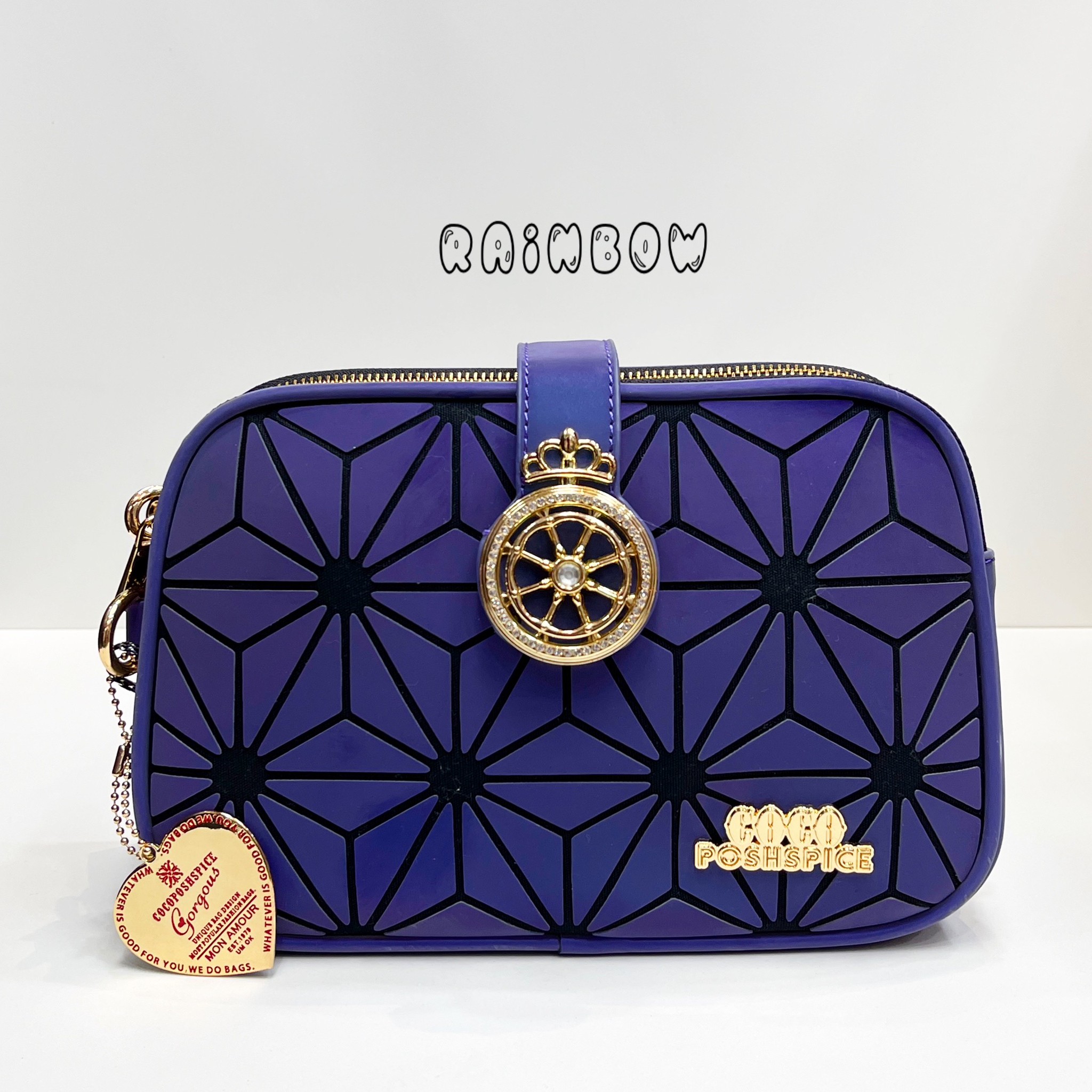 Coco London Safiano leather utility 1x3 long sling shoulder messenger bag Safiano spare parts gold Bowen ราคา 1,290 บาท*ส่งฟรี