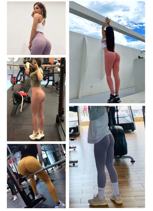 2021 New Seamless Yoga Pant High Elastic Sports Fitness Legging Women High  Waist Gym Scrunch Butt Running Training Girl Tight