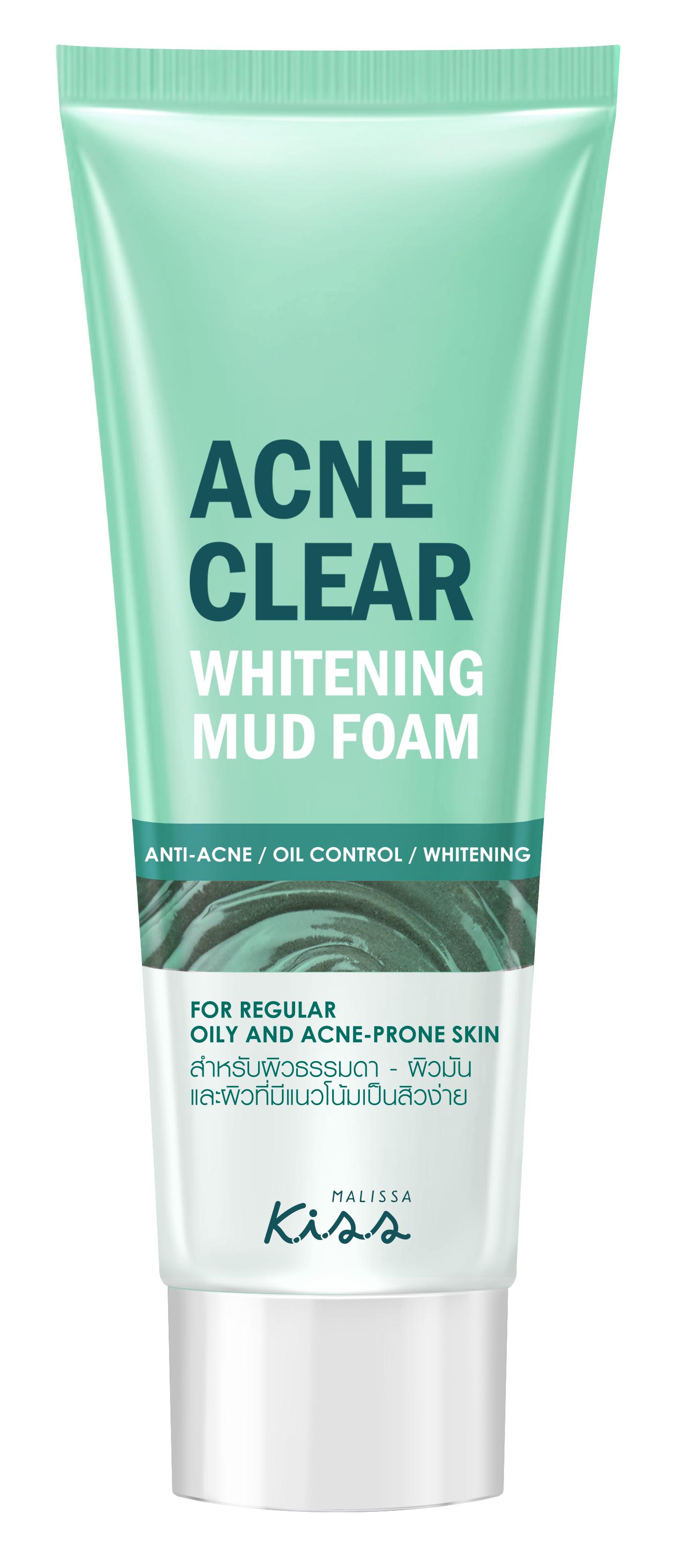 Acne Clear Whitening Mud Foam 80 g.