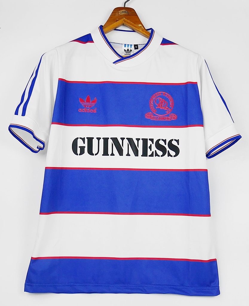 Global Classic Football Shirts  1983 1984 QPR Vintage Old Soccer Jerseys