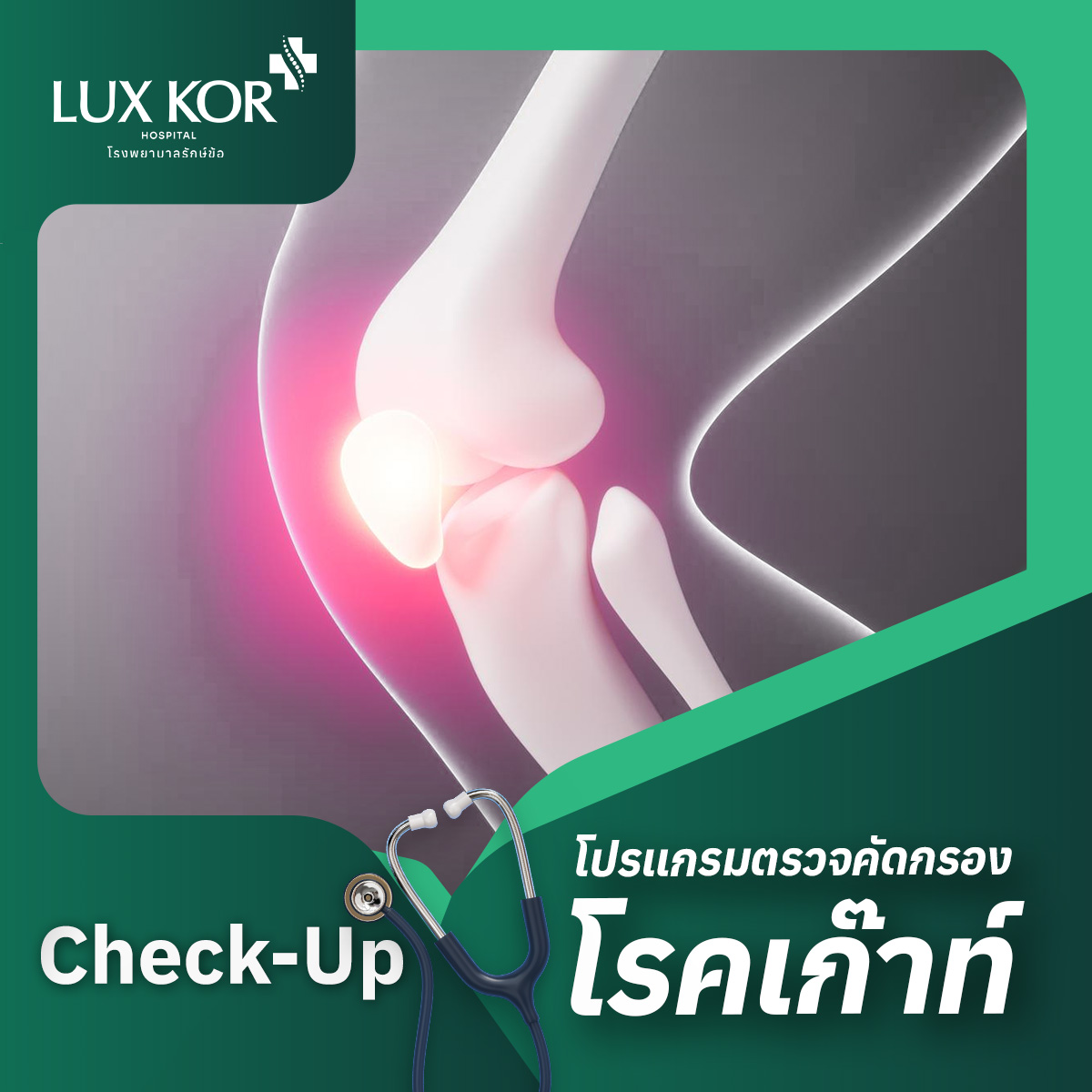 E-Coupon, Hospital for Joint Care, Health Check, Screening for Gout, 8 Items (15 Years and Older) ราคา 1,200 บาท*ส่งฟรี
