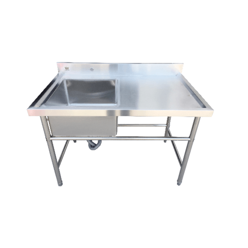 Global House CROWN อ่างซิงค์ภัตตาคารพร้อมขาตั้ง 1 หลุมมีที่พัก S036-6W/D28 120x70x85+10 ซม. รับประกันของเเท้ ราคา 7,990 บาท*ส่งฟรี