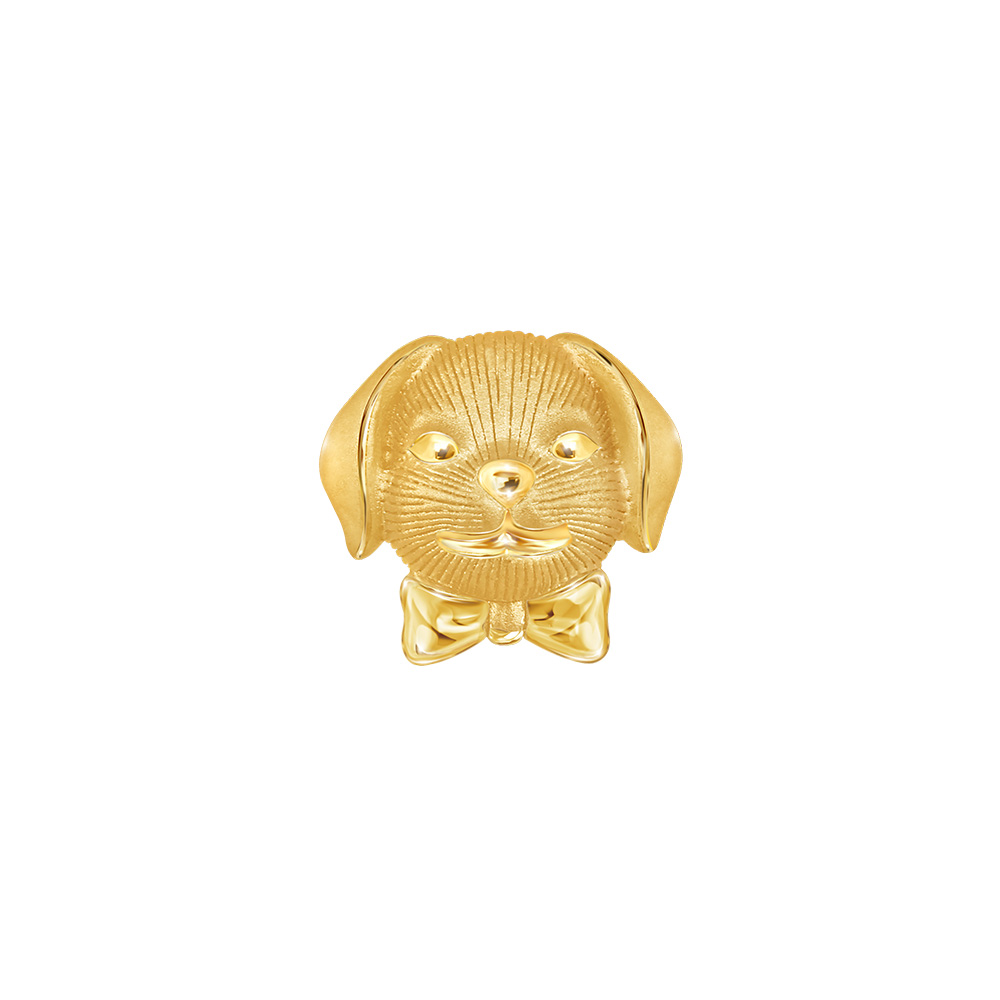 Prima 99.9% Gold Earrings Mono Chic Lucky Bow Dog Ng1E4348-Sg **Price Per Piece** ราคา 9,500 บาท*ส่งฟรี