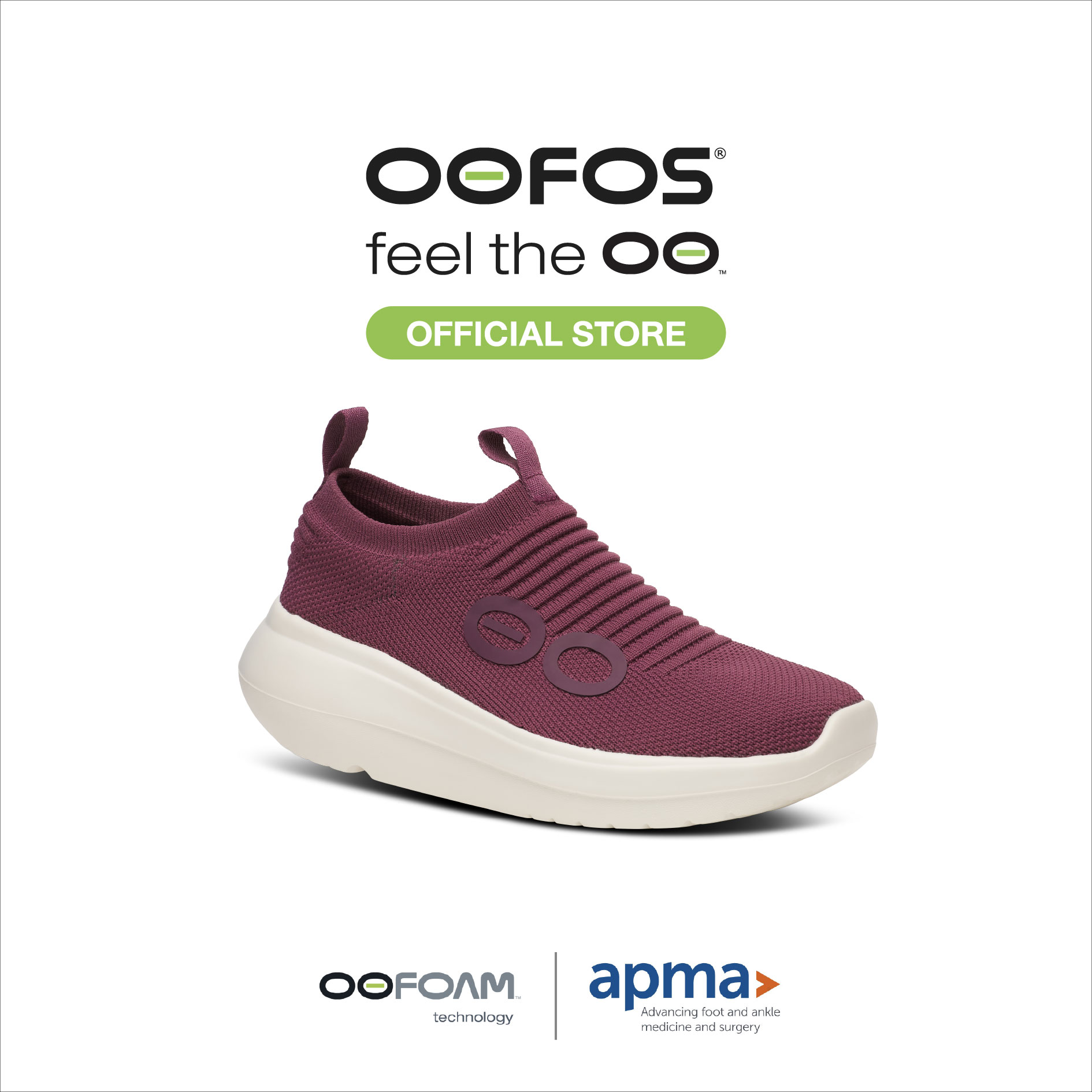 OOFOS Womens Oomy Zen mulberry - รองเท้าเพื่อการฟื้นฟู ราคา 6,290 บาท*ส่งฟรี