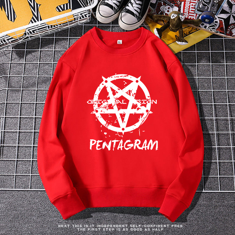 เสื้อแจ็คเก็ตลาย PENTAGRAM เสื้อกันหนาวผู้หญิงและผู้ชาย เสื้อแจ็คเก็ตเสื้อแขนยาวเสื้อผ้าลายแฟชั่นสุดฮิต ขายดี! Y49