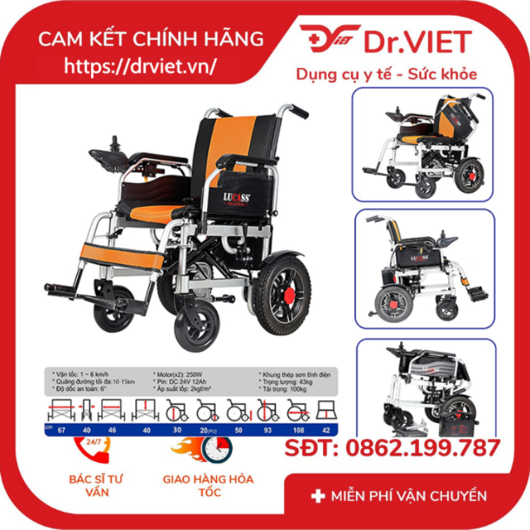 Xe lăn điện bánh nhỏ LUCASS XE-1002 Chính hãng- Hỗ trợ di chuyển cho người già, người bệnh đi lại khó khăn, điều khiển thông minh 17 Xe lăn điện bánh nhỏ LUCASS XE-1002 Chính hãng- Hỗ trợ di chuyển cho người già, người bệnh đi lại khó khăn, điều khiển thông minh