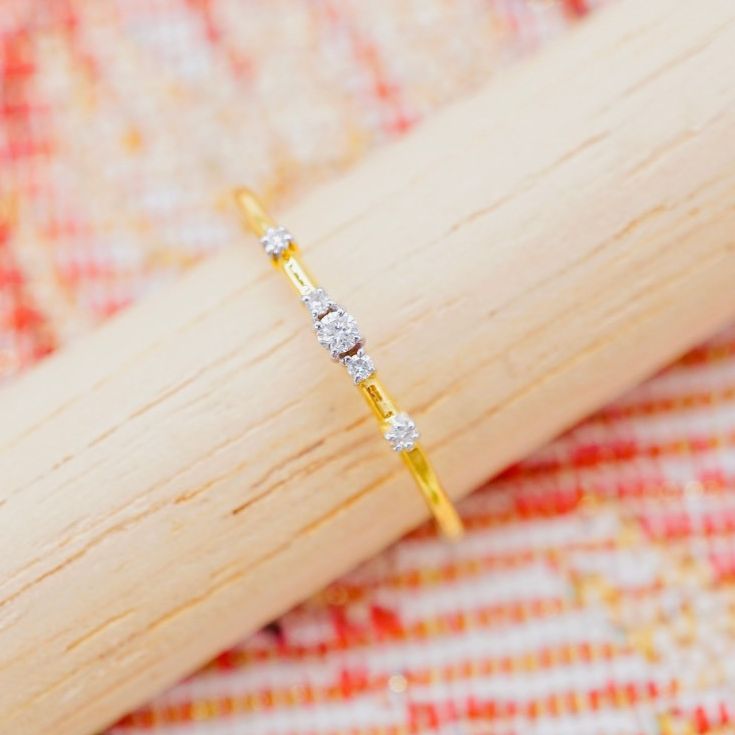 [Pcpy Jewelry] Genuine Diamond Ring 💎 Belgian Cut Diamond, 100% Water, 9K Gold (37.5% Gold Content), Available for Sale, Comes with a Warranty Card [9Kprb312] ราคา 4,390 บาท*ส่งฟรี